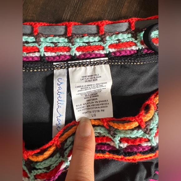 🌈 NWT! Colorful Crochet Bikini Swim Bottom - Picture 3 of 4